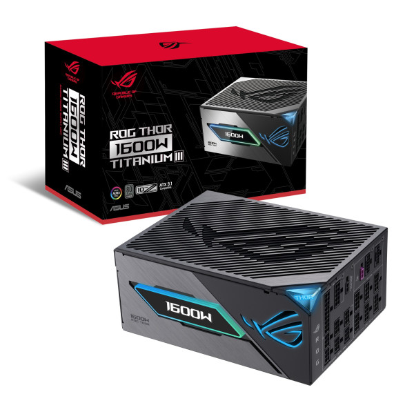 Power Supply  ASUS ROG THOR 1600W – 80+ Titanium   ATX 3.1   OLED Display   Aura Sync RGB