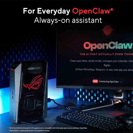 ASUS ROG GR70 Mini PC – AMD Ryzen 9 8940HX – 16GB RAM – 1TB SSD – NVIDIA RTX 5060