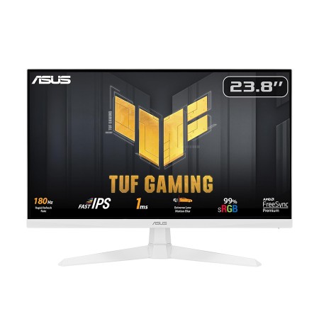 شاشة العاب احترافية ASUS TUF Gaming VG249Q3A-W, مقاس 24 بوصة FHD Fast-IPS, معدل تحديث 180 هرتز, زمن استجابة 1 مل/ثا, سبيكر - أبيض شاشة العاب احترافية ASUS TUF Gaming VG249Q3A-W, مقاس 24 بوصة FHD Fast-IPS, معدل تحديث 180 هرتز, زمن استجابة 1 مل/ثا, سبيكر - أبيض