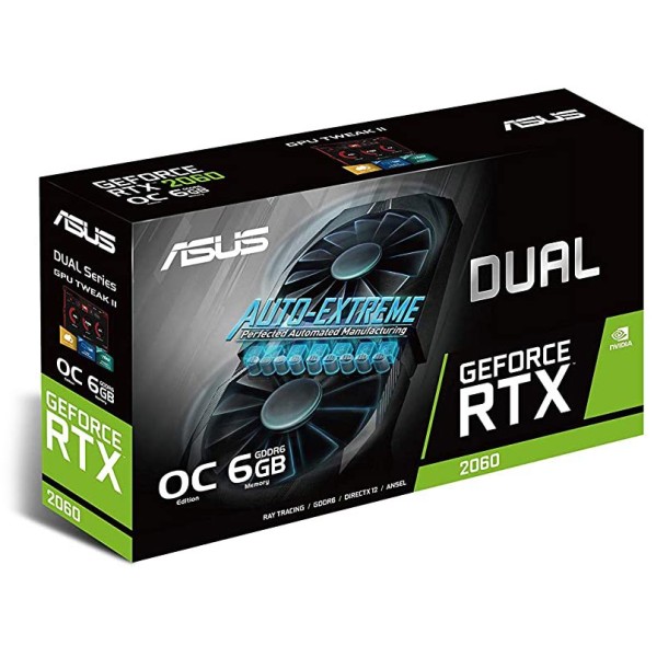 ASUS Dual Gaming Graphics Card GeForce RTX 2060 - 6GB بطاقة رسوميات أسوس دوال