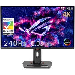 Gaming Monitor ASUS ROG Strix OLED XG27UCDMG ,26.5-inch 4K (3840 × 2160) QD-OLED ,240Hz ,0.03ms ,VESA DisplayHDR™ 400 True Black - Black