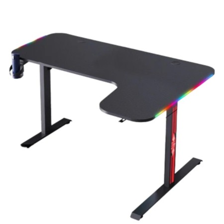Gaming Desk STRONG HAND-R LS2-1400 RGB – Right Corner Design – BLACK Gaming Desk STRONG HAND-R LS2-1400 RGB – Right Corner Design – BLACK