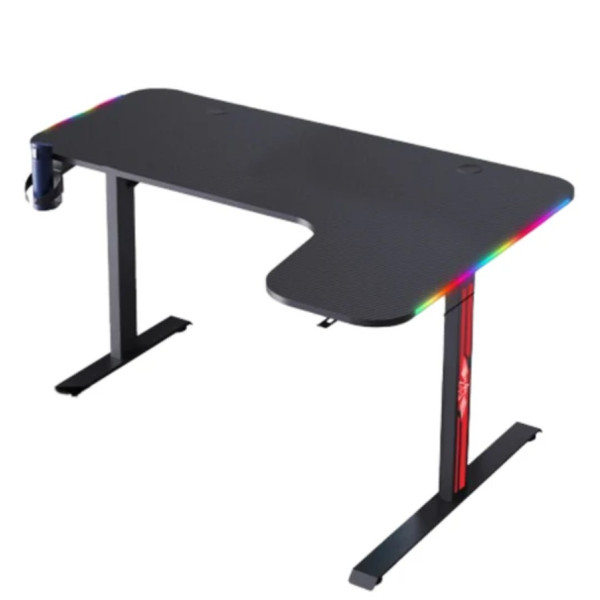 Gaming Desk STRONG HAND-R LS2-1400 RGB – Right Corner Design – BLACK Gaming Desk STRONG HAND-R LS2-1400 RGB – Right Corner Design – BLACK
