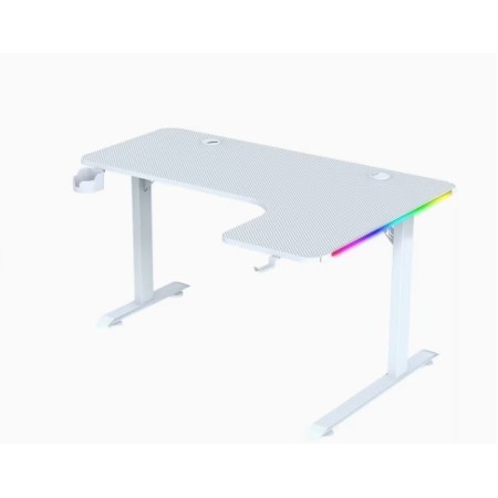 طاولة ألعاب STRONG HAND-R LS2-1400 RGB – تصميم زاوية يمين باللون الأبيض طاولة ألعاب STRONG HAND-R LS2-1400 RGB – تصميم زاوية يمين باللون الأبيض