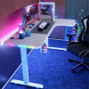 Gaming Desk STRONG HAND-R LS2-1400 RGB – Right Corner Design – White Gaming Desk STRONG HAND-R LS2-1400 RGB – Right Corner Design – White