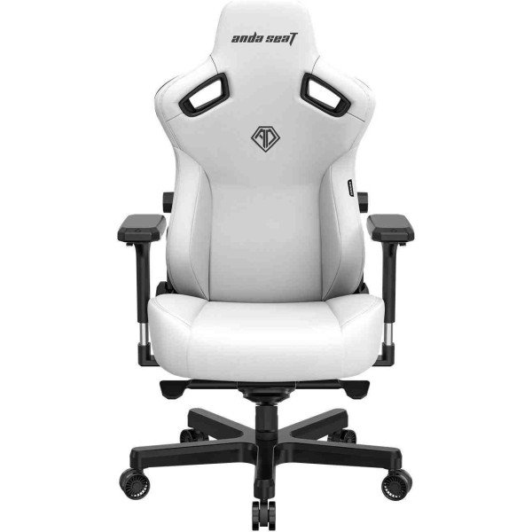 كرسي ألعاب أندا سيت كايسر 3 XL - جلد PVC فاخر، أبيض غائم