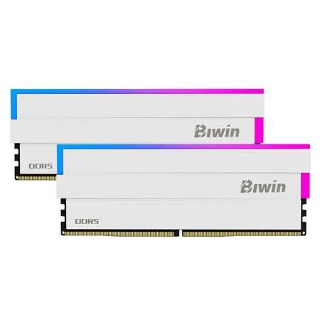 BIWIN DW100 32GB (2x16GB) DDR5 6000MHz CL36 - White BIWIN DW100 32GB (2x16GB) DDR5 6000MHz CL36 - White