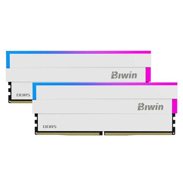 Desktop Memory BIWIN DW100 DDR5 32GB (2x16GB) 6000MHz – High-Performance - WHITE Desktop Memory BIWIN DW100 DDR5 32GB (2x16GB) 6000MHz – High-Performance - WHITE