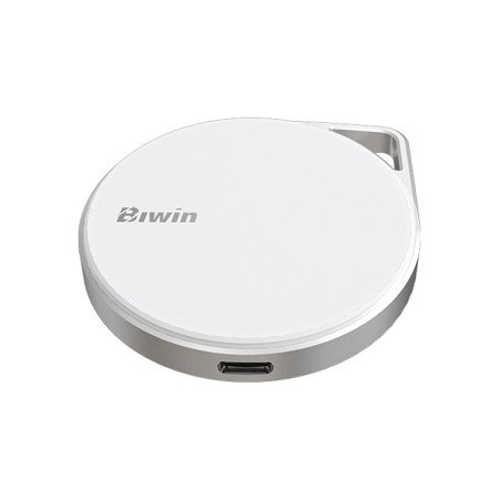 وحدة تخزين خارجية BIWIN PM2000, سعة تخزين 1 تيرابايت , سرعة نقل عالية تصل إلى 2000MB/s, مقاوم للصدمات والخدوش, واجهة USB 3.2 Gen 2 - أبيض