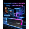 MEMORY DESKTOP Biwin Opal DW100 ARGB, 32GB (2X16GB) DDR5 6000MHz, Low latency CL28, Intel XMP 3.0 & AMD EXPO - BLACK