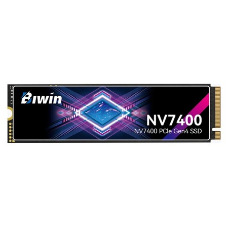 وحدة تخزين BIWIN NV7400, سعة 1 تيرابايت, واجهة PCIe 4.0 x4, تصميم M.2 2280, سرعة قراءة تصل حتى 7450MB/s,  ذاكرة 3D TLC NAND, يدعم اجهزة  PS5