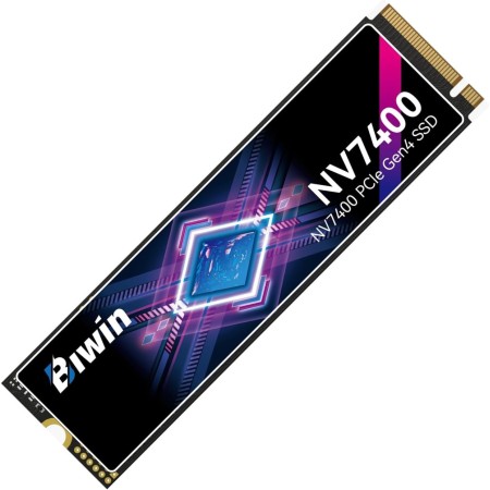وحدة تخزين BIWIN NV7400, سعة 1 تيرابايت, واجهة PCIe 4.0 x4, تصميم M.2 2280, سرعة قراءة تصل حتى 7450MB/s,  ذاكرة 3D TLC NAND, يدعم اجهزة  PS5