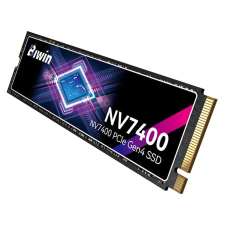 وحدة تخزين BIWIN NV7400, سعة 1 تيرابايت, واجهة PCIe 4.0 x4, تصميم M.2 2280, سرعة قراءة تصل حتى 7450MB/s,  ذاكرة 3D TLC NAND, يدعم اجهزة  PS5