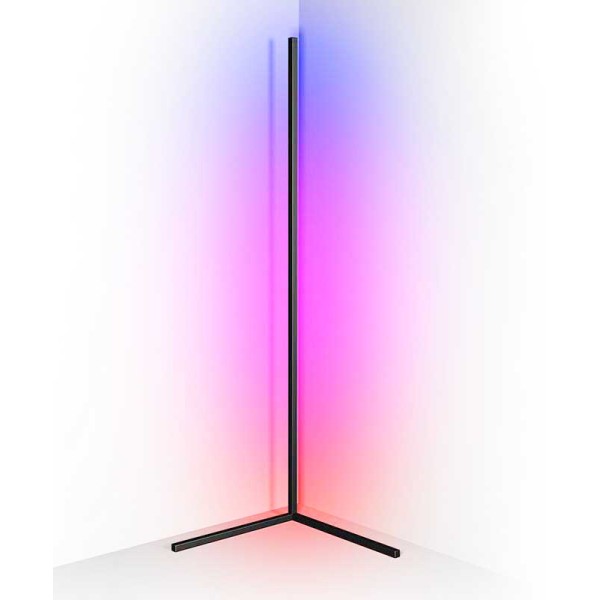 Corner Floor Lamp RGB Lights With Touch Remote 130cm اضاءة ديكور زاوية مع جهاز تحكم عن بعد