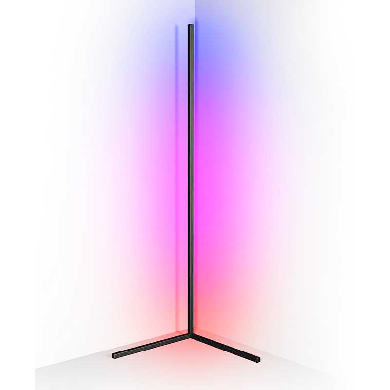 Corner Floor Lamp RGB Lights With Touch Remote 130cm