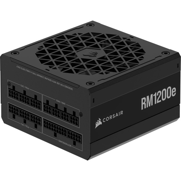 بور سبلاي كورساير RM1200e بقدرة 1200 واط Fully Modular بمعيار ATX 3.1 – كفاءة 80+ Gold، تشغيل منخفض الضوضاء، جاهز PCIe 5.1 بور سبلاي كورساير RM1200e بقدرة 1200 واط Fully Modular بمعيار ATX 3.1 – كفاءة 80+ Gold، تشغيل منخفض الضوضاء، جاهز PCIe 5.1