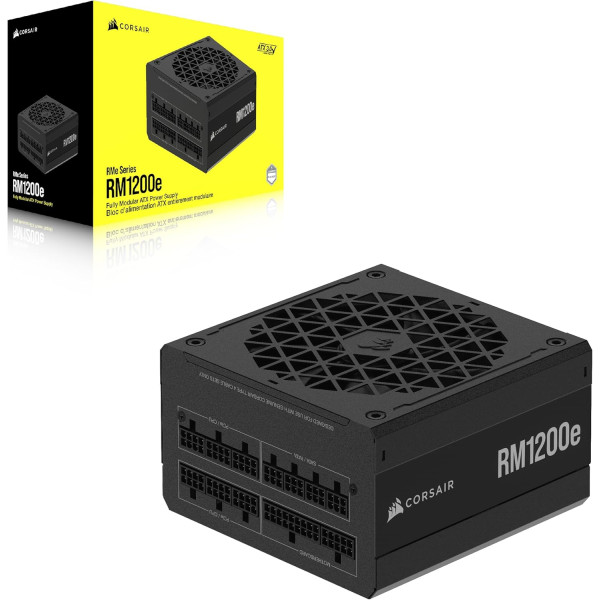 بور سبلاي كورساير RM1200e بقدرة 1200 واط Fully Modular بمعيار ATX 3.1 – كفاءة 80+ Gold، تشغيل منخفض الضوضاء، جاهز PCIe 5.1 بور سبلاي كورساير RM1200e بقدرة 1200 واط Fully Modular بمعيار ATX 3.1 – كفاءة 80+ Gold، تشغيل منخفض الضوضاء، جاهز PCIe 5.1