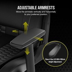 كرسي ألعاب كورسير TC100 RELAXED – أسود