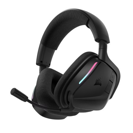 سماعة رأس للألعاب لاسلكية احترافية Corsair VOID Wireless V2، صوت قوي وغامر، تصميم مريح مناسب للاستخدام الطويل، تصميم أنيق – اسود