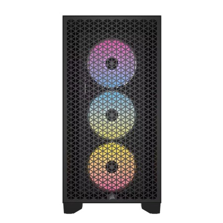 Corsair 3000D RGB Airflow Mid-Tower Case - 3 RGB Fans - High Airflow - Black Corsair 3000D RGB Airflow Mid-Tower Case - 3 RGB Fans - High Airflow - Black