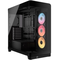PC Case Corsair FRAME 4500X RS‑R ARGB ,Panoramic tempered-glass ,3 pre-installed RS-R ARGB fans ,InfiniRail fan mounting system ,GPU Anti-Sag bracket -Black