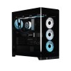 صندوق احترافي Corsair FRAME 4500X RS-R ARGB، زجاج بانورامي مقوّى، نظام تثبيت المراوح InfiniRail، دعامة منع انحناء بطاقة الرسوميات (GPU Anti-Sag) - اسود