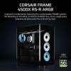 صندوق احترافي Corsair FRAME 4500X RS-R ARGB، زجاج بانورامي مقوّى، نظام تثبيت المراوح InfiniRail، دعامة منع انحناء بطاقة الرسوميات (GPU Anti-Sag) - اسود