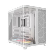 PC Case CORSAIR AiR 5400 RS-R ARGB ,Triple Chamber Mid-Tower Dual airflow ducts for powerful - White