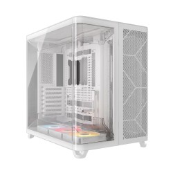 PC Case CORSAIR AiR 5400 RS-R ARGB ,Triple Chamber Mid-Tower Dual airflow ducts for powerful - White