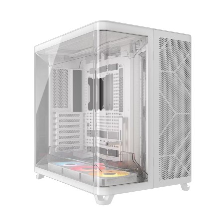 Corsair Air 5400 RS-R ARGB Case - Triple Chamber - Dual Airflow Ducts - White Corsair Air 5400 RS-R ARGB Case - Triple Chamber - Dual Airflow Ducts - White