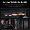 PC Case Corsair 3500X RS‑R ARGB ,Panoramic tempered-glass ,3 pre-installed RS-R ARGB fans ,Materials Steel frame - Black