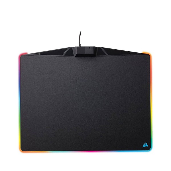 CORSAIR MM800 RGB POLARIS mouse pad, 356 × 260 × 5 mm, micro-textured surface, Non-slip rubber base, RGB backlighting - BLACK