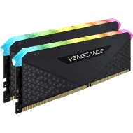 CORSAIR  VENGEANCE RGB RS DDR4 16GB ( 2X8GB ) 3200MHz DESKTOP - BLACK