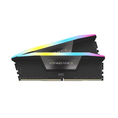 MEMORY DESKTOP CORSAIR VENGEANCE RGB 32GB (2X16GB) DDR5 5600MHz, CL40, RGB via iCUE , intel XMP 3.0 - Black MEMORY DESKTOP CORSAIR VENGEANCE RGB 32GB (2X16GB) DDR5 5600MHz, CL40, RGB via iCUE , intel XMP 3.0 - Black