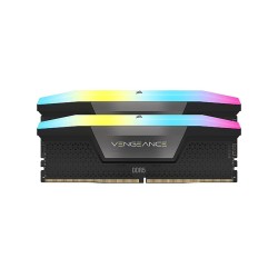 MEMORY DESKTOP CORSAIR VENGEANCE RGB 32GB (2X16GB) DDR5 5600MHz, CL40, RGB via iCUE , intel XMP 3.0 - Black MEMORY DESKTOP CORSAIR VENGEANCE RGB 32GB (2X16GB) DDR5 5600MHz, CL40, RGB via iCUE , intel XMP 3.0 - Black