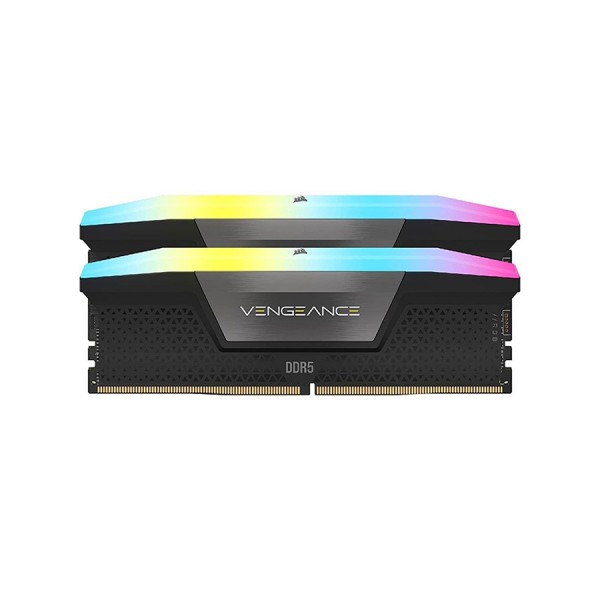 MEMORY DESKTOP CORSAIR VENGEANCE RGB 32GB (2X16GB) DDR5 5600MHz, CL40, RGB via iCUE , intel XMP 3.0 - Black MEMORY DESKTOP CORSAIR VENGEANCE RGB 32GB (2X16GB) DDR5 5600MHz, CL40, RGB via iCUE , intel XMP 3.0 - Black