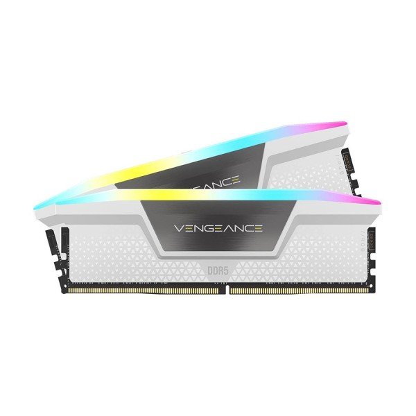 MEMORY CORSAIR VENGEANCE RGB, 32GB (2×16GB), 6400MHz DDR5, CL36, Supports Intel XMP 3.0, iCUE software - WHITE MEMORY CORSAIR VENGEANCE RGB, 32GB (2×16GB), 6400MHz DDR5, CL36, Supports Intel XMP 3.0, iCUE software - WHITE