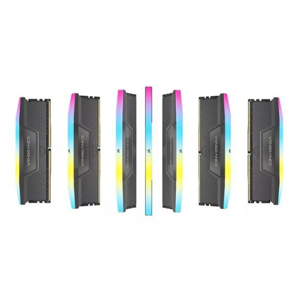 ذاكرة مكتبية CORSAIR VENGEANCE, سعة 32GB (2X16GB) , سرعة 6400 ميجاهرتز DDR5, التوقيت CL36, متوافقة مع Intel XMP 3.0 و AMD EXPO - أسود