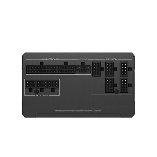 مزود طافة CORSAIR RM850x, قدرة 850 واط, شهادة كفاءة 80+ Gold, تصميم كامل قابل للفصل لتسهيل إدارة الكابلات, دعم معيار ATX 3.1, مروحة 135 مم بنظام Rifle Bearing - أسود