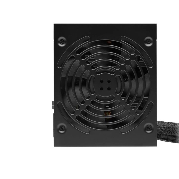 مزود الطاقة CORSAIR CX750, قدرة 750 واط, شهادة كفاءة 80 PLUS Bronze, مقاس ATX, مروحة تبريد 120 مم, تصميم غير معياري مع كابلات ثابتة ومسطحة - أسود