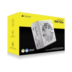 Power Supply CORSAIR RMe Series RM750e ,750W continuous power output ,Fully mod ,ATX 3.1 ,Zero RPM fan mode -White