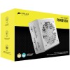 مزود طاقة CORSAIR RM850e، بقدرة 850 واط، شهادة Gold، كابلات كاملة، أبيض