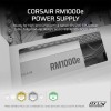 Power Supply CORSAIR RM1000e ,1000W continuous power output ,80 PLUS Gold efficiency ,ATX 3.1 power ,Zero RPM mode - White