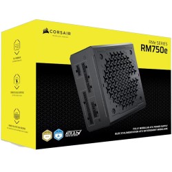 مزود طاقة CORSAIR RM750e، بقدرة 750 واط، شهادة Gold، كابلات كاملة