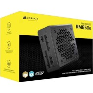 مزود طاقة CORSAIR RM850e، بقدرة 850 واط، شهادة Gold، كابلات كاملة - اسود