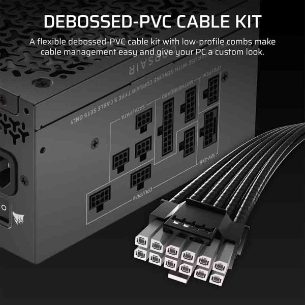 Power Supply CORSAIR RM750x SHIFT 750W Fully Mod continuous power output ,80 PLUS Gold efficiency ,SHIFT side ,Zero RPM fan mode -Black