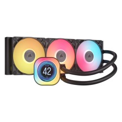 LIQUID COOLER CORSAIR iCUE LINK TITAN 360 RX LCD ,2.1-inch IPS LCD display ,iCUE LINK smart ,High cooling performance - Black