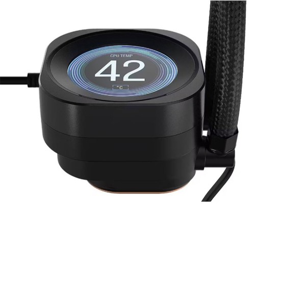 مبرد مائي CORSAIR NAUTILUS 360 RS LCD, ريديتور360 ملم مع 3 مراوح تبريد حجم 120 ملم, شاشة IPS LCD بحجم 2.1 بوصة, متوافق مع معالجات AMD وIntel الحديثة - أسود