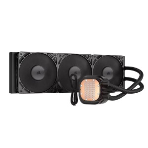 مبرد مائي CORSAIR NAUTILUS 360 RS LCD, ريديتور360 ملم مع 3 مراوح تبريد حجم 120 ملم, شاشة IPS LCD بحجم 2.1 بوصة, متوافق مع معالجات AMD وIntel الحديثة - أسود