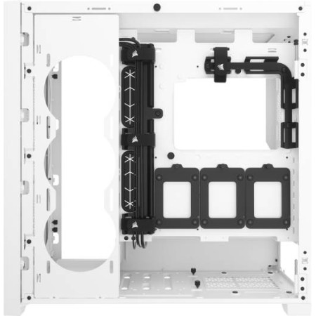 كيس كورسير 5000D Core Airflow - تبريد عالي - واجهة شبكية - أبيض